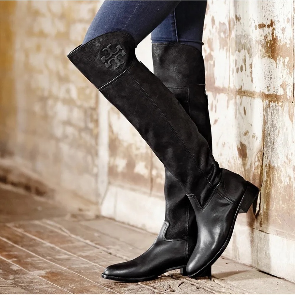 Tory Burch Over The Knee Samone Leather Boot size 7 - Picture 2 of 10